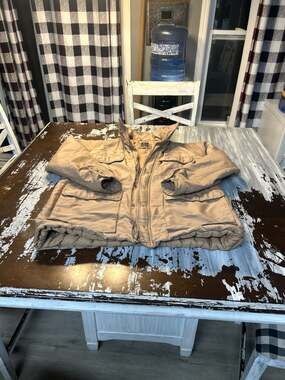 Christian Dior Monsieur Sport Vintage Tan Quilted Parka Jacket Size 44R